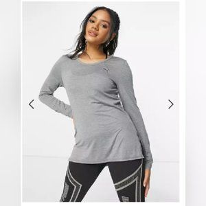 PUMA Heathered Gray Layering T-shirt